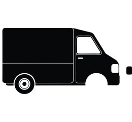 Black and white vector illustration of a large cargo truck with a spacious cabin and a long trailer, Retro silhouette of delivery truck vector illustration graphic design, A black silhouette of a truc