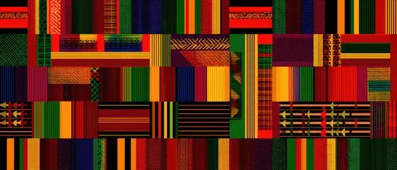 Fotobehang African Textile Patterns Collection   © Дмитрий Сирота