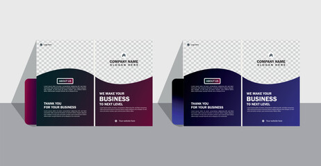 Professional file folder design template featuring a clean, modern layout. Suitable for corporate branding, business presentations, and document organization. Fully editable and print-ready design 