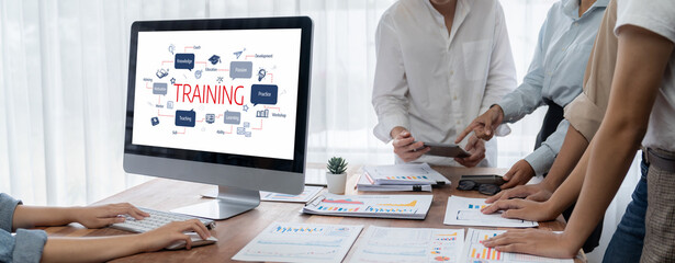 E-learning website with sofware for student to study online on the internet network brisk