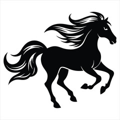 Obraz premium horse silhouette illustration