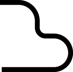 Thick curved and wavy line forming paths with rounded shapes, featuring labyrinth, squared, and abstract patterns.