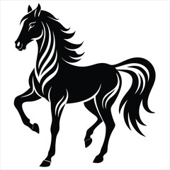 horse silhouette illustration