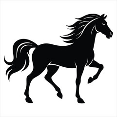 Obraz premium horse silhouette illustration