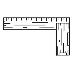 L square ruler stroke
