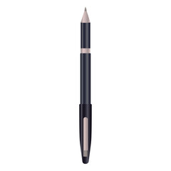 Writing pen black realistic design