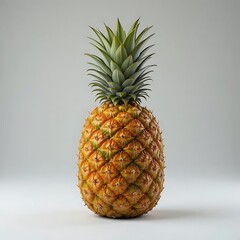 Fototapeta premium A single pineapple with white background.