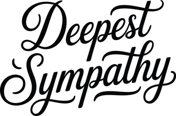 Deepest Sympathy text