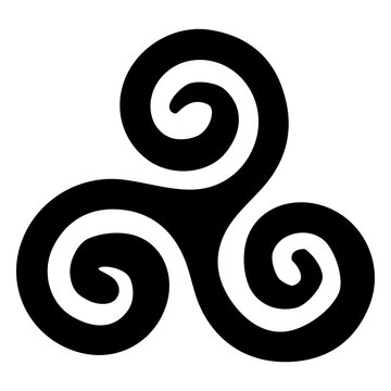 Buddhist triskelion icon