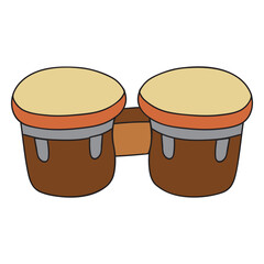 Bongos musical instrument doodle