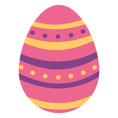 Egg easter painted easter egg easter egg spot pattern stripe flat