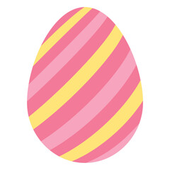 Egg easter painted easter egg easter egg stripe pattern flat