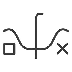 Wand square cross stroke