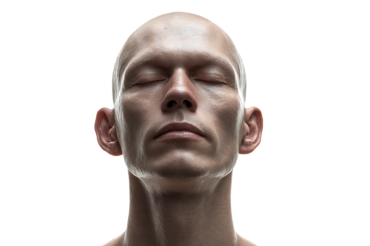 Man with sweat transparent background PNG format isolated for graphic design project