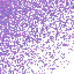 Purple squares halftone random background.