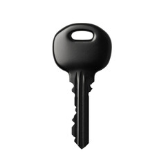 Black key with simple design on plain background reflects minimalist style and functionality