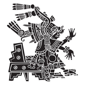 Aztec gods illustration centeotl