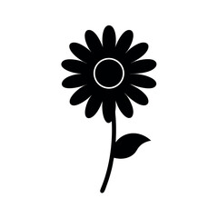 Daisy Flower Silhouette Vector