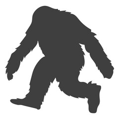 Creature hairy bigfoot flat black