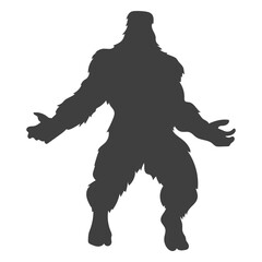 Legendary creature bigfoot black