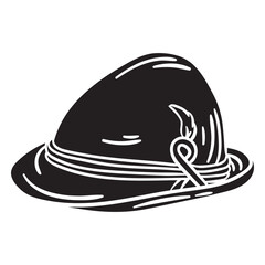 Traditional hat culture swiss black