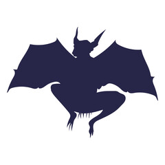 Creature bat silhouette