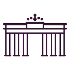 Brandenburg gate stroke © Vexels