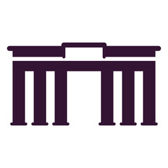 Brandenburg gate black © Vexels