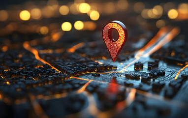 GPS tracking pulsing signal. A vehicle transmitting gps signal. Searching car location