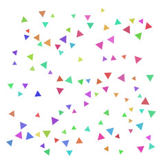 Colorful random shape triangles background.