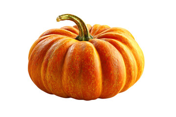 Fototapeta premium Isolated Fresh Orange Pumpkin Vegetable with Transparent Background High Resolution Image PNG