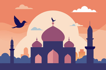 vector illustration of mosque
