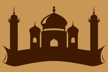 vector illustration of mosque