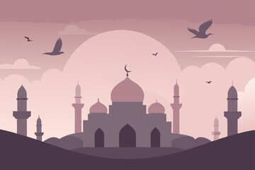 vector illustration of mosque