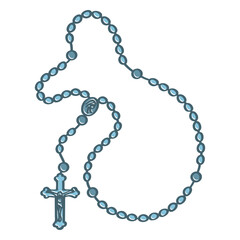 Naklejka premium Rosary color stroke