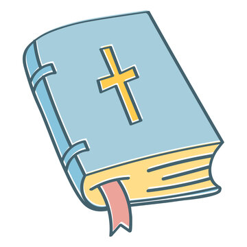 Closed bible color stroke