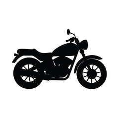 Obraz premium Motorcycle vector silhouette
