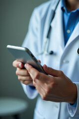A person is shown holding a cell phone in a close-up shot