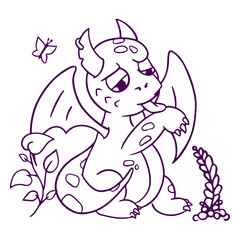 Baby dragon monster creature