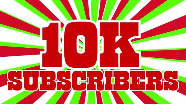 Celebrating milestone 10K subscribers thank you fans green screen background Green Screen Background