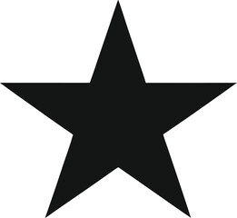Obraz premium black star on white background