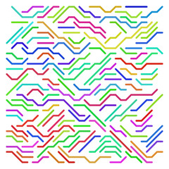 Circuit lines technology background. Sci-fi wallpaper.