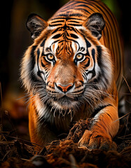 Naklejka premium tigre, felinos, animal, fauna, inhospitalario, felíno, naturaleza, zoo, mamífero, depredador, raya