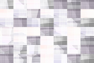 Abstract pastel plaid tile background.