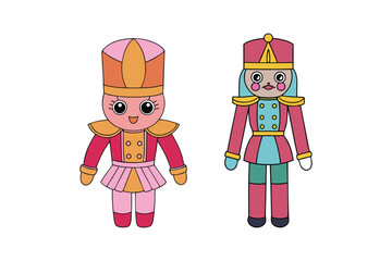 Nutcracker Clipart on White Background