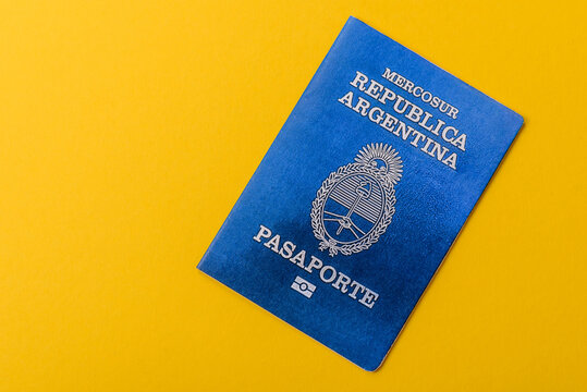 Argentine passport for travelling, flying and doing business. Argentina document, id
