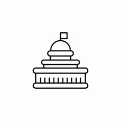 capitol building icon sign vector