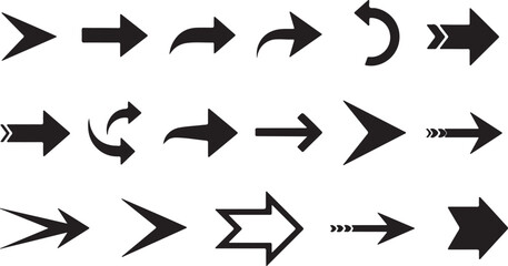 set of arrows icons