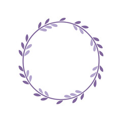 Bold Tropical Floral Frame Leafy Art