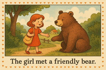 A Heartwarming Tale of Friendship: Girl Meets a Bear in the Forest